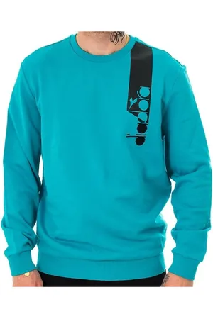 Diadora Herren, Sweatshirts & Hoodies, Blau, MGröße: