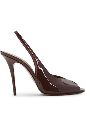 Amina Muaddi Damen, Schuhe, Braun, 40 EUGröße: