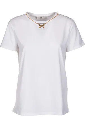 Elisabetta Franchi Damen, Oberteile, Weiß, XLGröße: