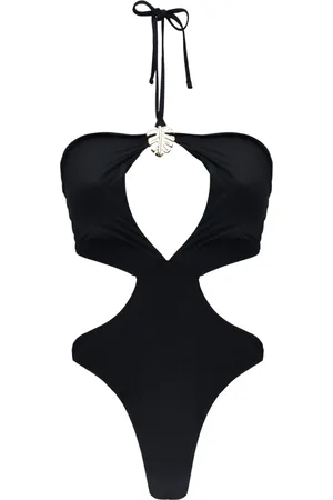MISS BIKINI Damen, Bademode, Schwarzk, SGröße: