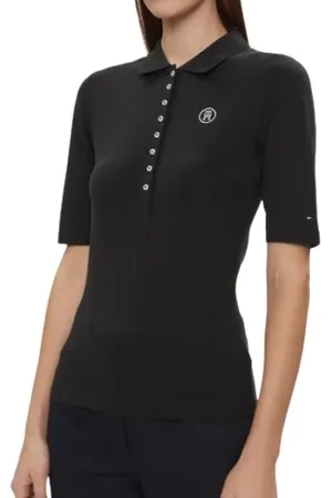 Tommy Hilfiger Damen, Oberteile, Schwarzk, XSGröße: