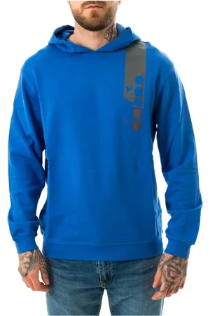 Diadora Herren, Sweatshirts & Hoodies, Blau, MGröße:
