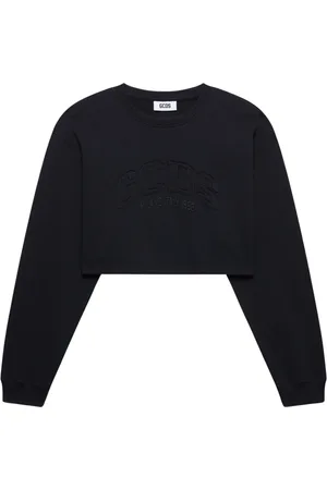 GCDS Damen, Sweatshirts & Hoodies, Schwarzk, MGröße: