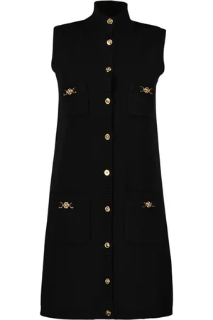 VERSACE Damen, Kleider, Schwarzk, 2XSGröße: