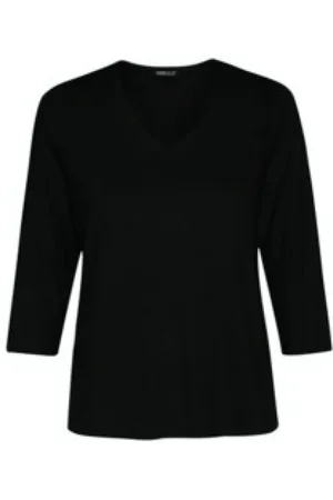 Frank Walder Damen, Oberteile, Schwarzk, 2XLGröße: