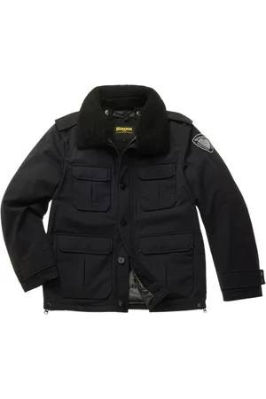 Blauer Herren, Jacken, Schwarzk, MGröße: