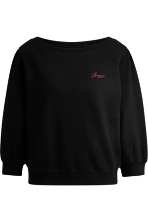 HUGO BOSS Damen, Sweatshirts & Hoodies, Schwarzk, MGröße: