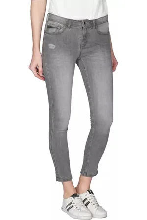 YES ZEE BY ESSENZA Damen, Jeans, Grau, W27Größe: