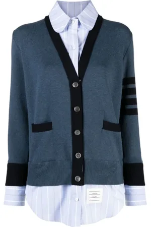 Thom Browne Damen, Strickwaren, Blau, 3XSGröße: