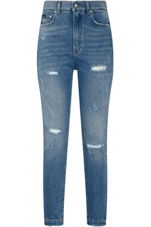 Dolce & Gabbana Damen, Jeans, Blau, 2XSGröße: