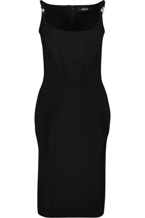 VERSACE Damen, Kleider, Schwarzk, 2XSGröße: