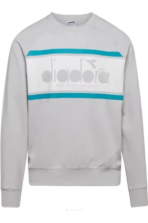 Diadora Damen, Sweatshirts & Hoodies, Grau, LGröße: