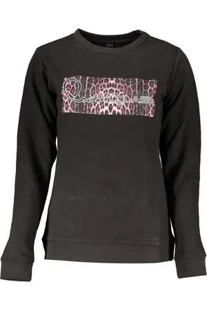 Roberto Cavalli Damen, Sweatshirts & Hoodies, Schwarzk, 2XLGröße:
