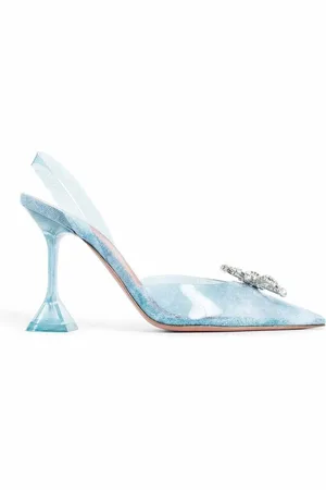 Amina Muaddi Damen, Schuhe, Blau, 36 EUGröße: