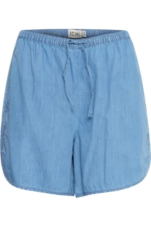 Ichi Damen, Shorts, Blau, MGröße: