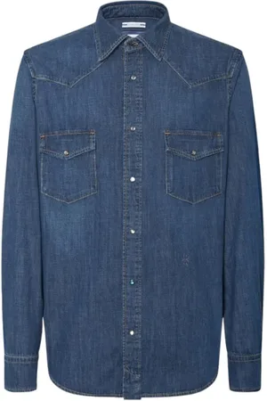 Jacob Cohen Herren, Shirts, Blau, SGröße: