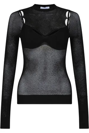 OFF-WHITE Damen, Oberteile, Schwarzk, SGröße:
