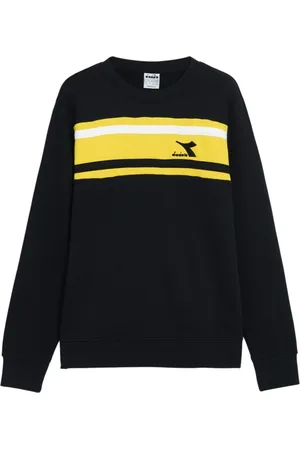 Diadora Herren, Sweatshirts & Hoodies, Schwarzk, 2XLGröße: