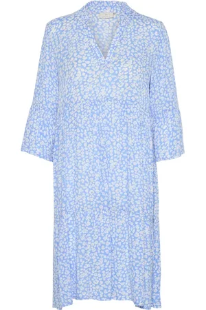Kaffe Damen, Kleider, Blau, 2XLGröße: