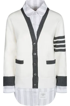 Thom Browne Damen, Strickwaren, Weiß, 2XSGröße: