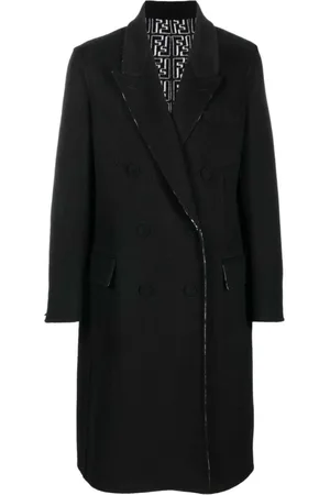 Fendi Herren, Mäntel, Schwarzk, LGröße: