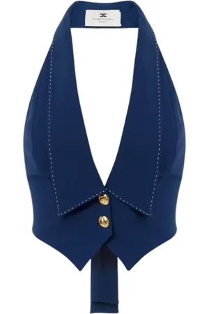 Elisabetta Franchi Damen, Jacken, Blau, XSGröße:
