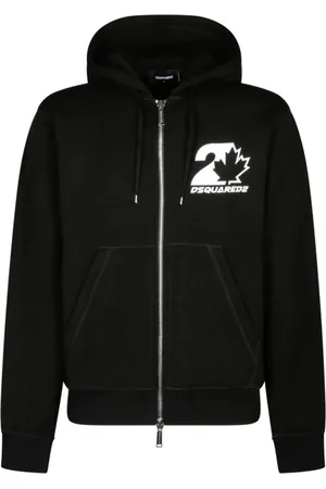 Dsquared2 Herren, Sweatshirts & Hoodies, Schwarzk, LGröße: