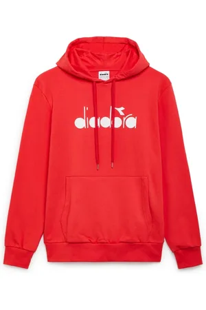 Diadora Herren, Sweatshirts & Hoodies, Rot, MGröße: