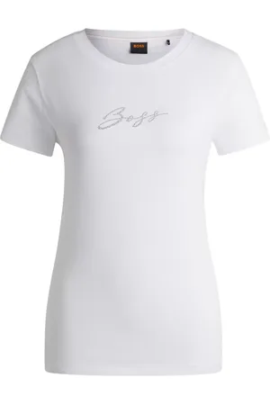 HUGO BOSS Damen, Oberteile, Weiß, SGröße: