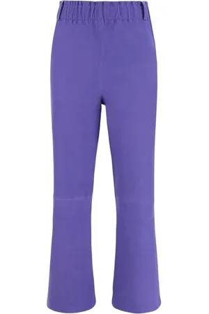 arma leder Damen, Hosen, Lila, LGröße: