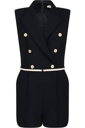 Elisabetta Franchi Damen, Jumpsuits & Playsuits, Schwarzk, LGröße: