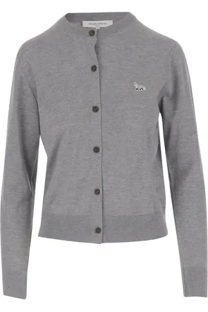 Maison Kitsuné Damen, Strickwaren, Grau, SGröße: