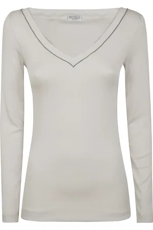 Brunello Cucinelli Damen, Oberteile, Weiß, SGröße: