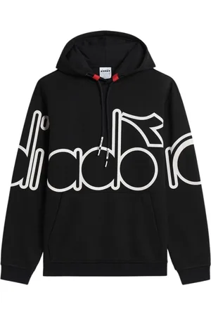Diadora Herren, Sweatshirts & Hoodies, Schwarzk, SGröße: