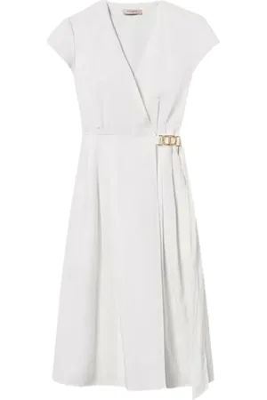 Twin-Set Damen, Kleider, Weiß, LGröße: