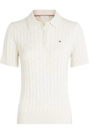 Tommy Hilfiger Damen, Oberteile, Weiß, LGröße: