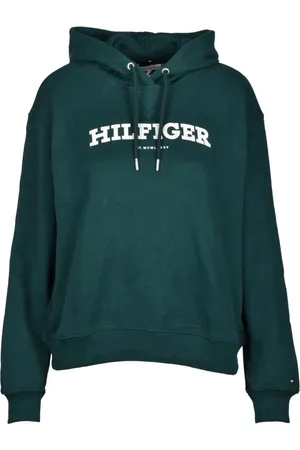 Tommy Hilfiger Damen, Sweatshirts & Hoodies, Grün, XLGröße: