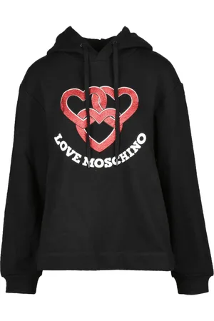 Moschino Damen, Sweatshirts & Hoodies, Schwarzk, MGröße: