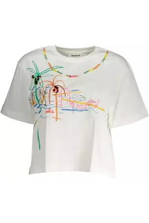 Desigual Damen, Oberteile, Weiß, SGröße: