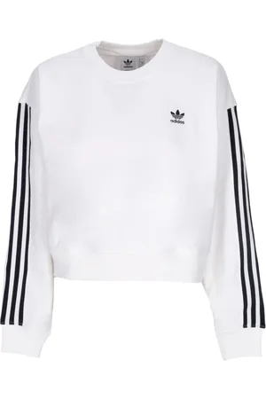 adidas Damen, Sweatshirts & Hoodies, Weiß, MGröße: