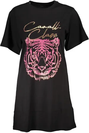 Roberto Cavalli Damen, Kleider, Schwarzk, MGröße: