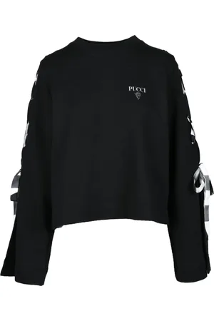 Emilio Pucci Damen, Sweatshirts & Hoodies, Schwarzk, SGröße: