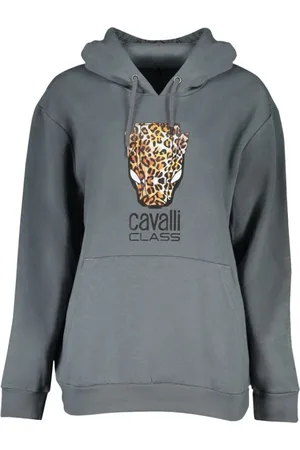 Roberto Cavalli Damen, Sweatshirts & Hoodies, Grau, LGröße: