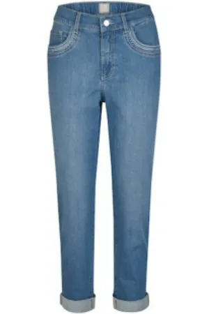Rabe Damen, Jeans, Blau, MGröße: