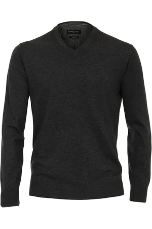 Casa Moda Herren, Strickwaren, Grau, SGröße: