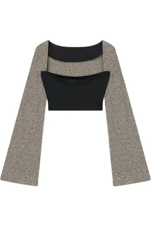Nanushka Damen, Oberteile, Schwarzk, MGröße: