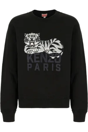 Kenzo Herren, Sweatshirts & Hoodies, Schwarzk, LGröße: