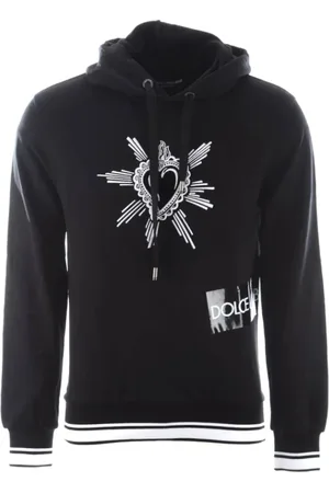 Dolce & Gabbana Herren, Sweatshirts & Hoodies, Schwarzk, SGröße: