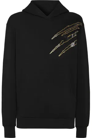 Philipp Plein Herren, Sweatshirts & Hoodies, Schwarzk, SGröße: