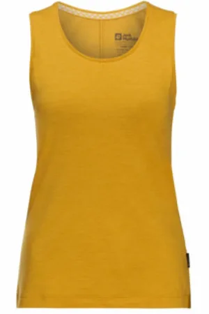 Jack Wolfskin Damen, Oberteile, Gelb, SGröße: